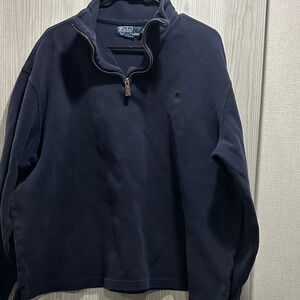 Ralph Lauren Navy Zip Up Sweater
